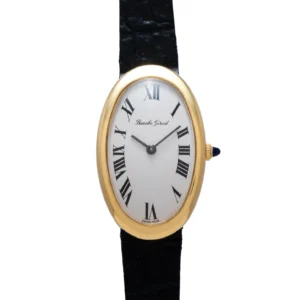 Vintage Bueche Girod "Baignoire Allongeé" 18KYG Ladies Wristwatch